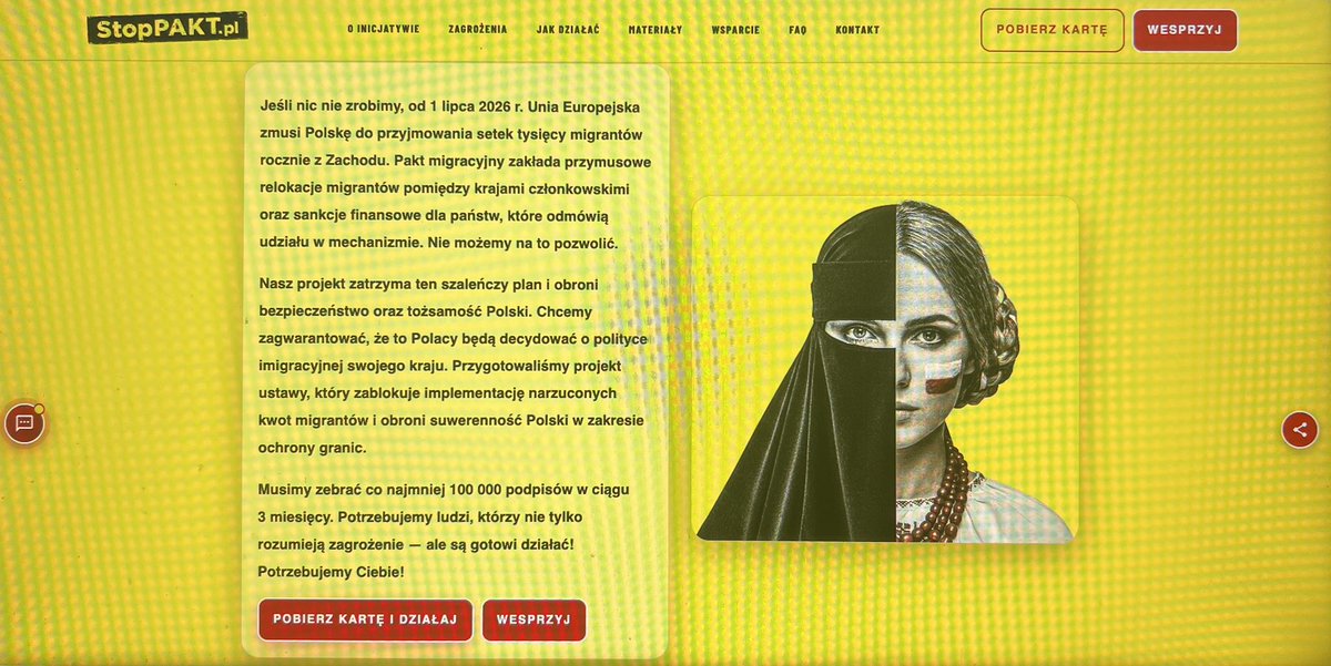 Jeśli NIC nie zrobimy, to od 
1 lipca 2026r. Unia Europejska ZMUSI Polskę do przyjmowania setek tysięcy bandziorów, gwałcicieli, morderców z Zachodu. 

Pobierz kartę i DZIAŁAJ❗️
Potrzebni są ludzie gotowi do działania! 
StopPakt.pl

#RuchObronyGranic