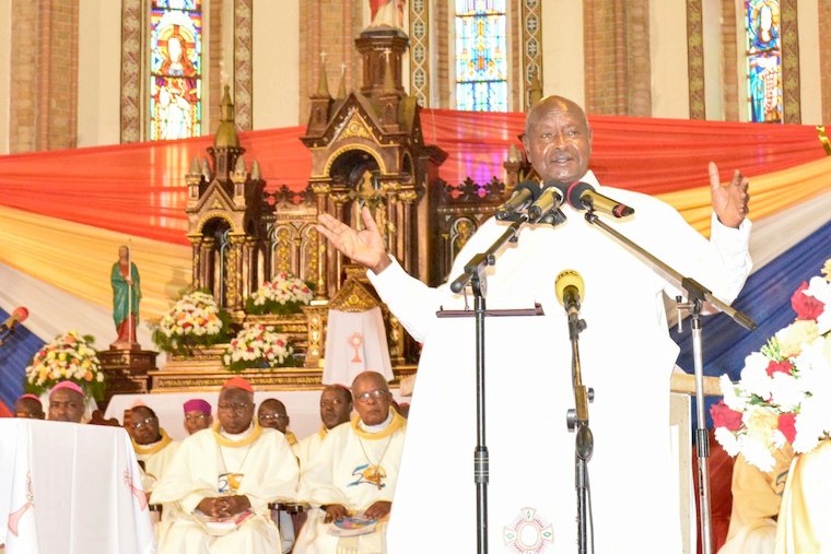 When President Obote blocked mass at Lubaga Cathedral in 1982. 44 years later, President Museveni's February 23, 2026, alleged blocking of Mass at Lubaga Cathedral is almost a replica of what President Obote did to the Catholic Church on February 24, 1982 observer.ug/news/6585