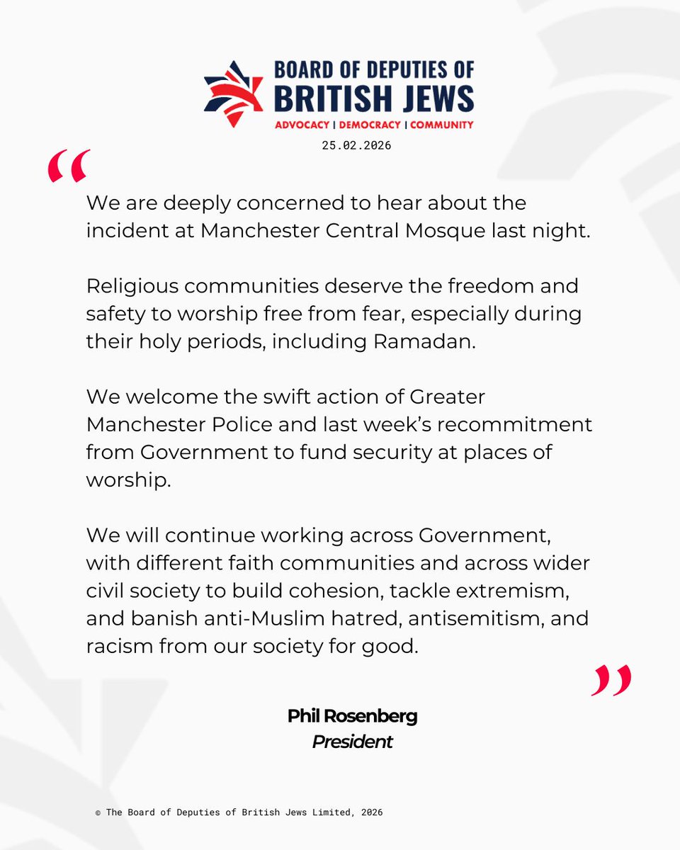 Board of Deputies of British Jews tweet media