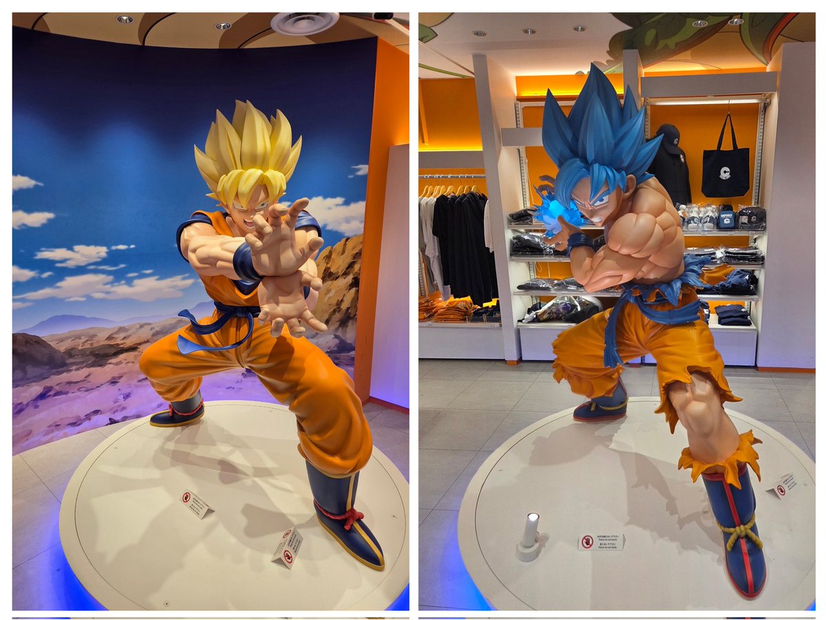 ドラゴンボールストア人少なめで悟空📷撮れた カリン塔のかりんとう
