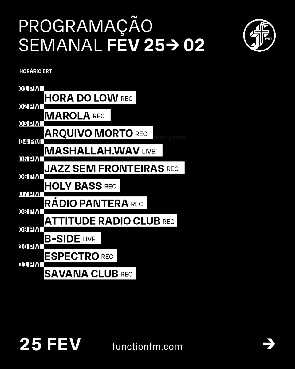 Function FM tweet media