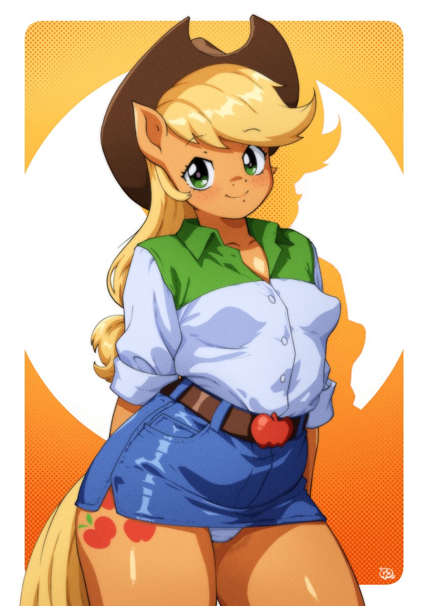 Furry Feb day #25: cutie Applejack #furry #art #mlp