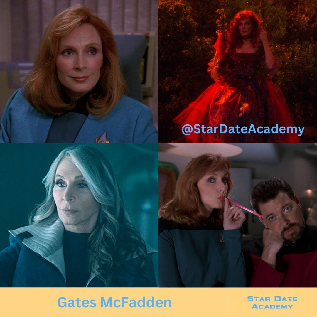 Happy 77th Birthday to Gates McFadden.
She played Dr. Beverly Crusher in six seasons of #StarTrekTNG, the TNG movies, and the 3rd season of #StarTrekPicard.
She directed "Genesis" TNG S7E19 #StarTrekTNG 
She was a choreographer and puppeteer on several Jim Henson projects,