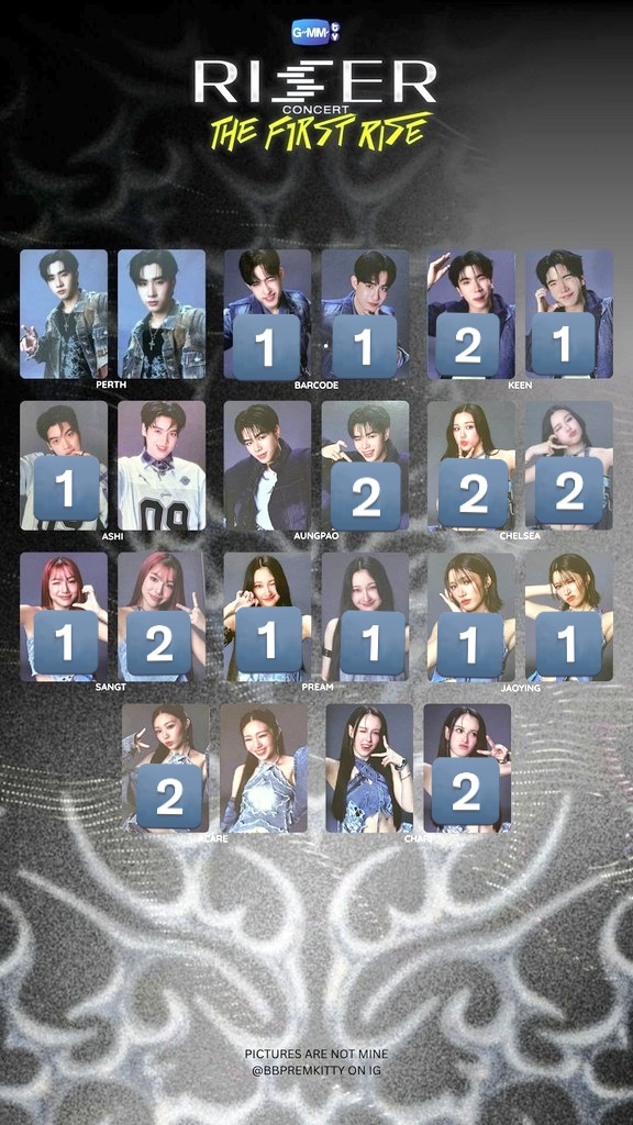 交換・譲渡】GMMTV RISER CONCERT トレカ 譲》画像1-2 求》200円/枚(＋