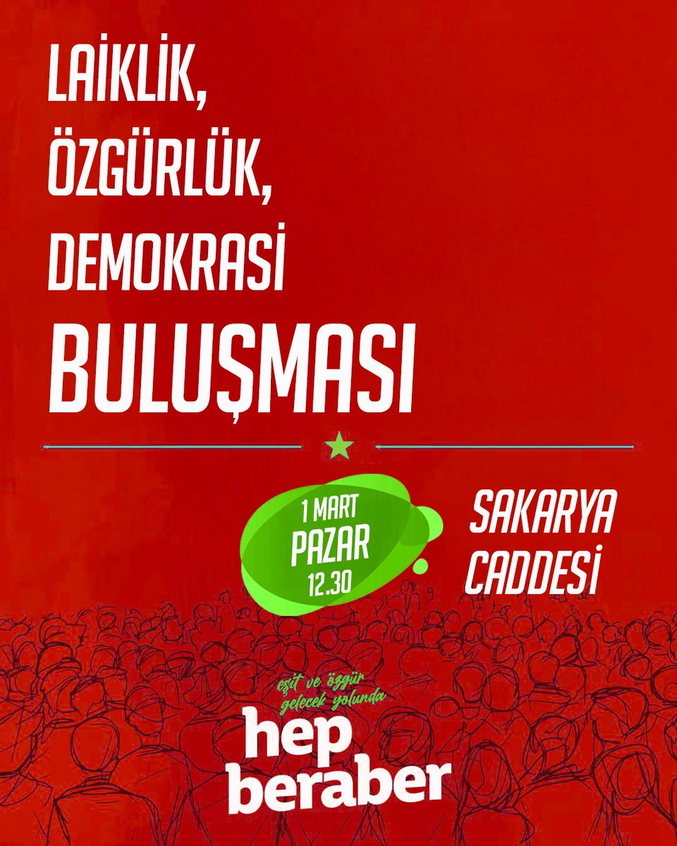 solpartiankara's tweet photo. Laikliği Savunuyoruz!

Bu ülkeyi, iktidarın gerici zihniyetine teslim etmeyeceğiz.

Her yerde birleşe birleşe laikliği, özgürlüğü, demokrasiyi hep birlikte kazanacağız ⭐️

🗓 1 Mart Pazar
⏱️ 12.30
📍Sakarya Caddesi https://t.co/vKLiEFOFwD