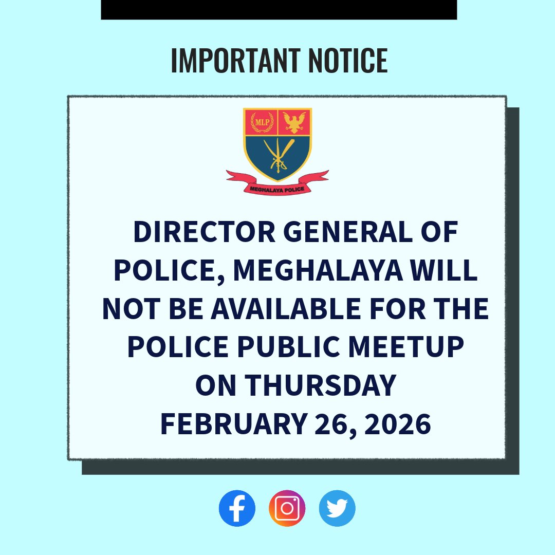 Meghalaya Police (@meghalayapolice) on Twitter photo 