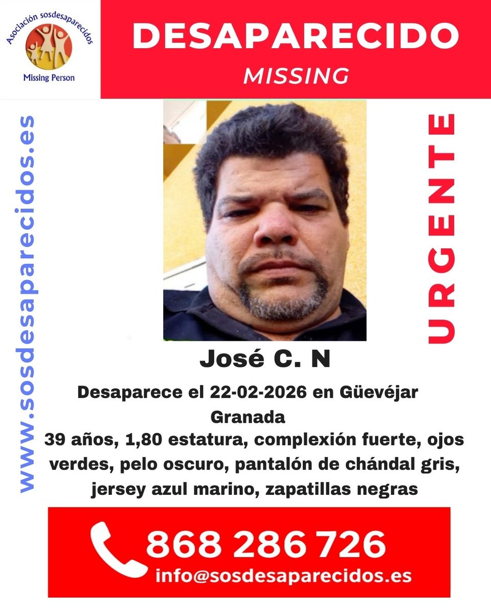 🆘 DESAPARECIDO
#Desaparecido #Missing #España #sosdesaparecidos
#Güevéjar #Granada
Fuente: sosdesaparecidos
Síguenos <a href="/sosdesaparecido/">ALERTA DESAPARECIDOS</a>