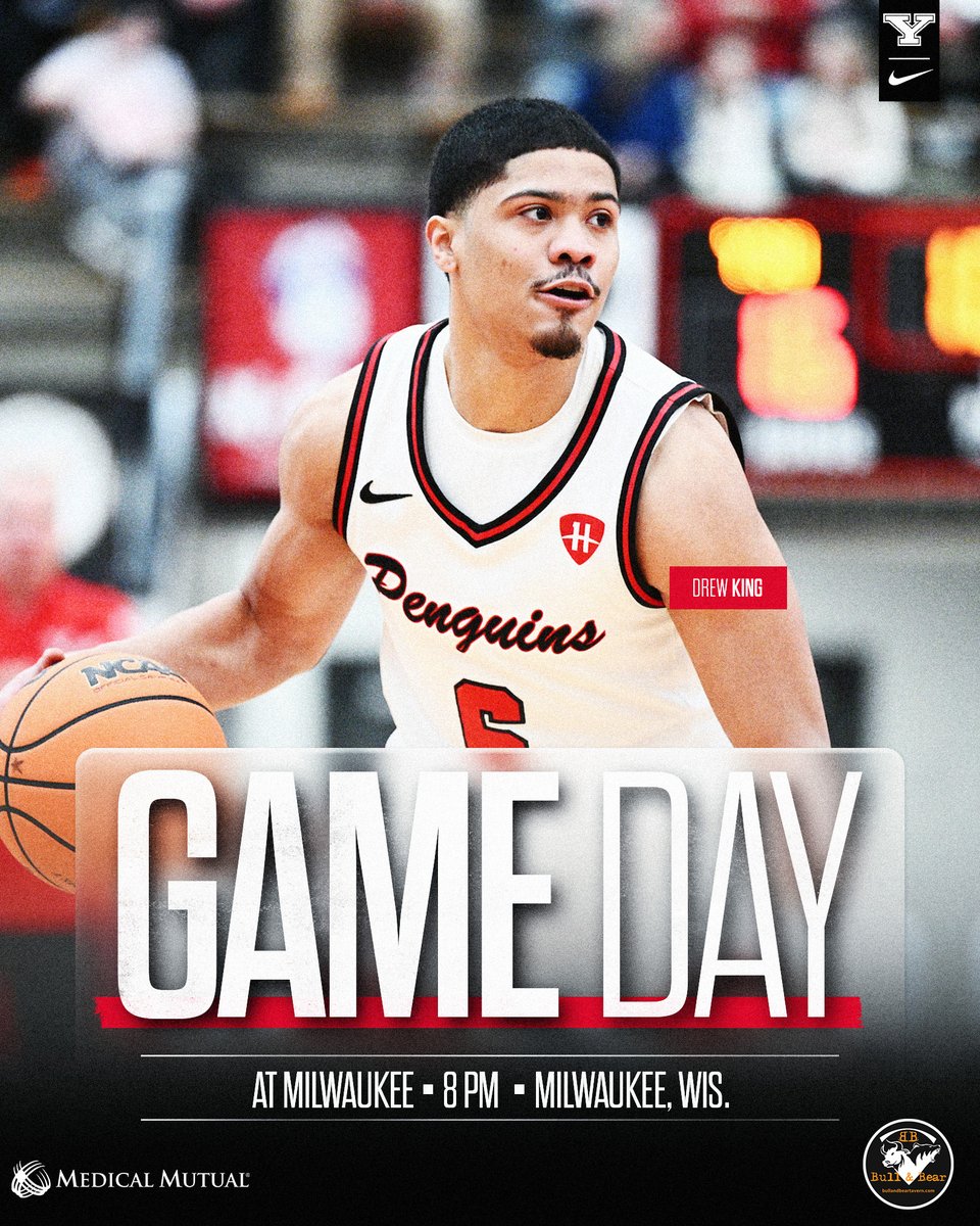 GAMEDAY!!!

Big road test tonight against the Panthers!

🆚 Milwaukee
⏰ 8 p.m.
📍 Milwaukee, Wis.
🏟️ UWM Panther Arena
🎧 570 WKBN
📺 ESPN+
📈 YSUSports.com

#GoGuins