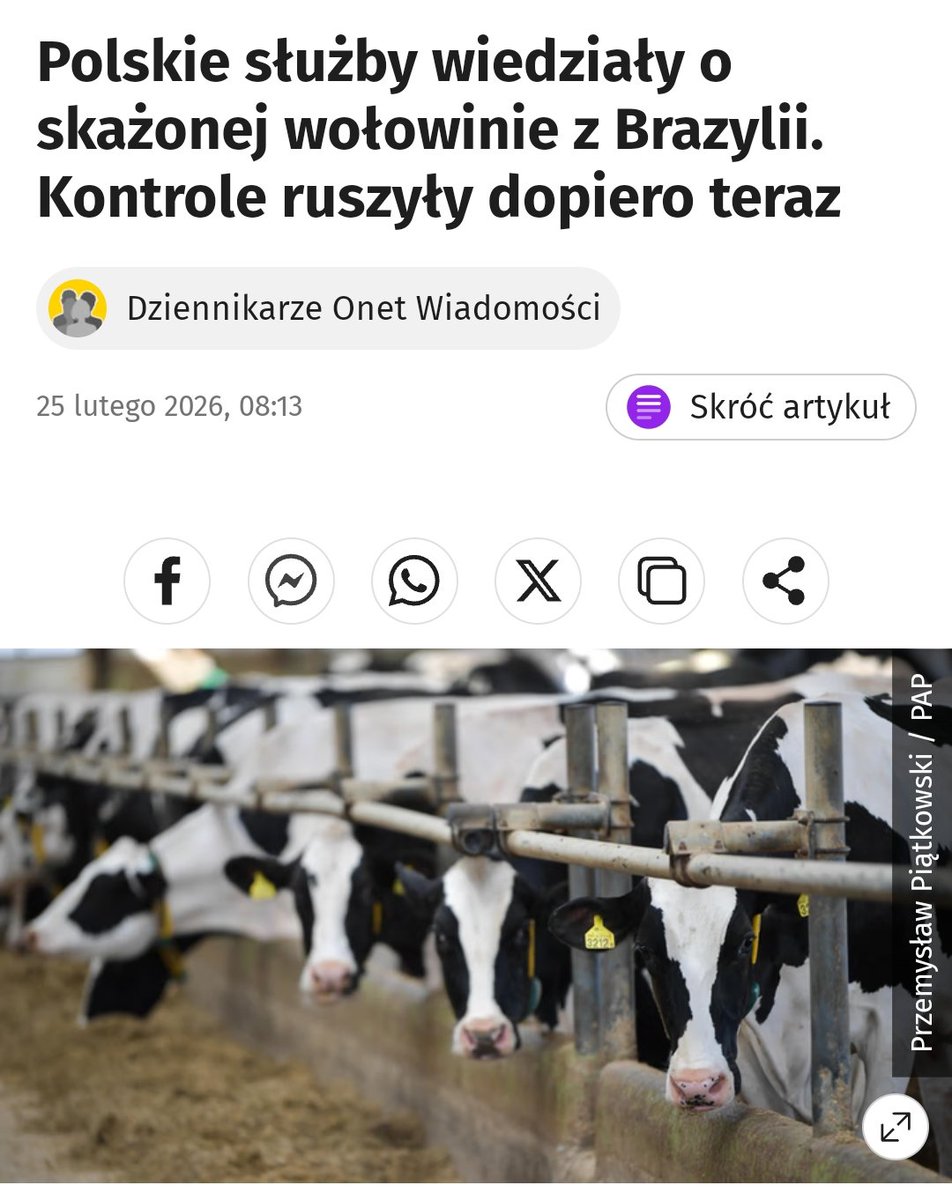 NZLysenki's tweet photo. Wiedzieli już w listopadzie. Kontrole ruszyły dopiero teraz bo zrobił się smród 😂
I pamiętać szury, toksyczne mięcho z Brazylii jest skuteczne, bezpieczne i najlepiej przebadane a prof. Cichosz bredzi😂 https://t.co/kE0wA0O9uQ