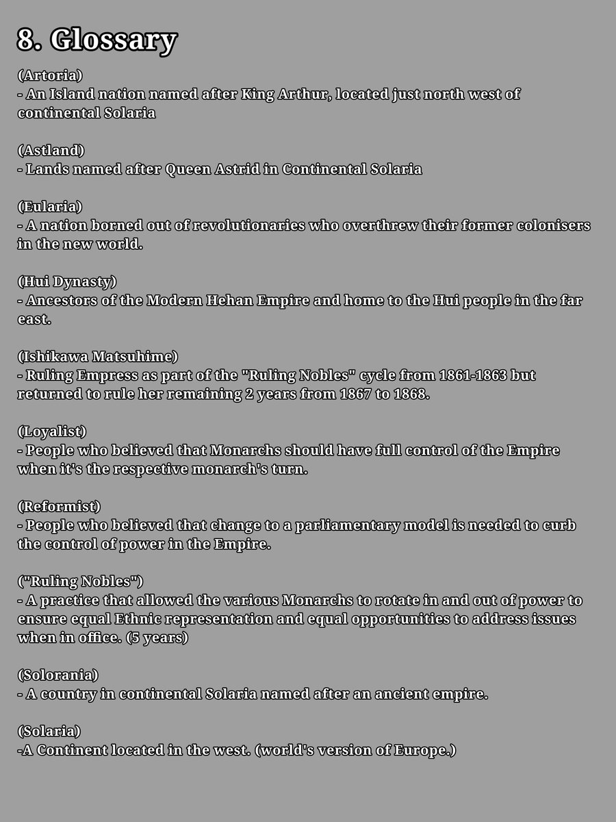 Hehan Empire Lore (1351-1900) pt2