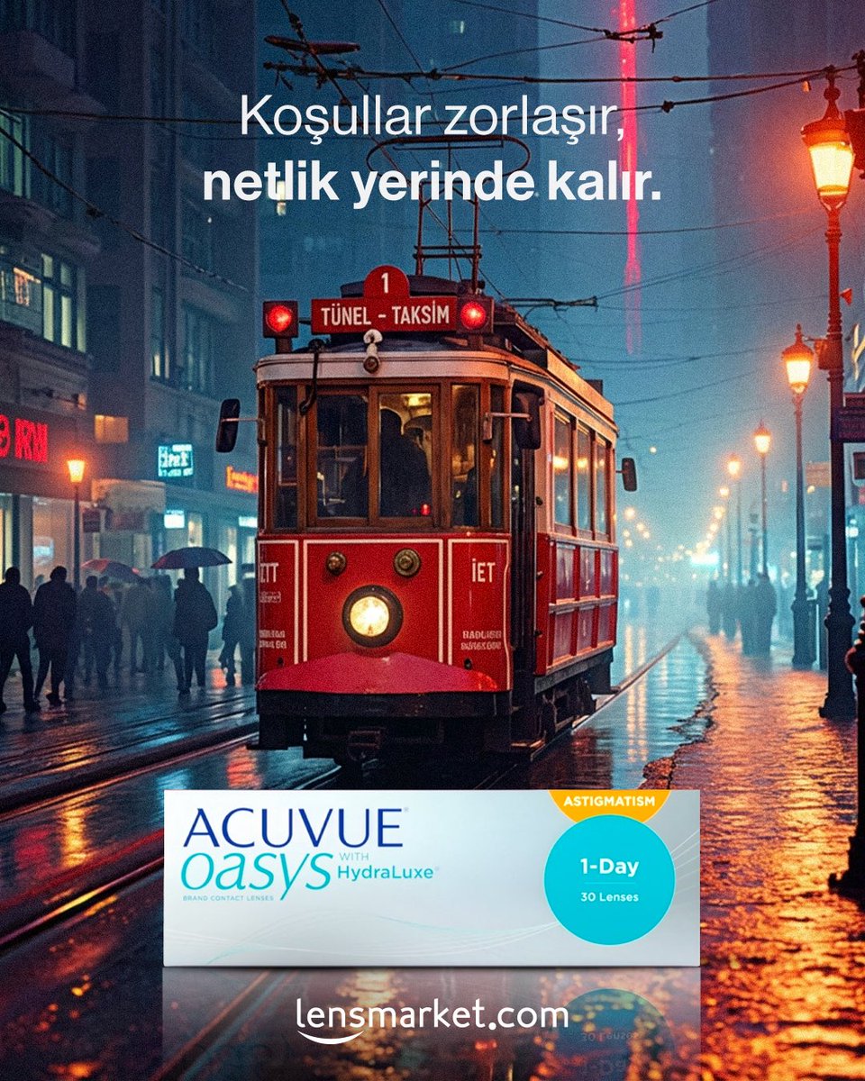 Astigmatizma, özellikle değişen ışık koşullarında görüşü daha zorlayıcı hale getirebilir. 🌗

ACUVUE OASYS MAX 1-Day for Astigmatism, bu geçişlerde daha stabil bir görüş deneyimini desteklemek üzere tasarlanmıştır. 

Gün boyunca aynı çizgide kalmak isteyenler için. ✨