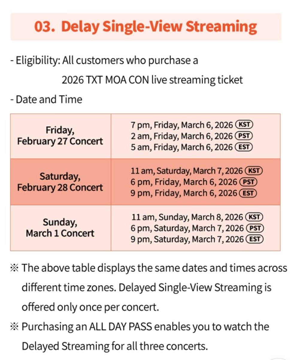 moabytogether's tweet photo. WTS 🇲🇾 TXT <2026 TXT MOA CON> PRIVATE TICKET SHARE

💖 Membership
HD Multi + view 6 = RM80/each

(27 Feb) Concert + Delay = ✅✅
(28 Feb) Concert + Delay = ✅✅
(1 Mar) Concert + Delay = ✅✅

‼️Delayed Single (Replay) :
D1 - 6 Mar 
D2 - 7 Mar
D3 - 8 Mar

#pasarTXT #pasarTXTMY https://t.co/aZxHqWIBDk