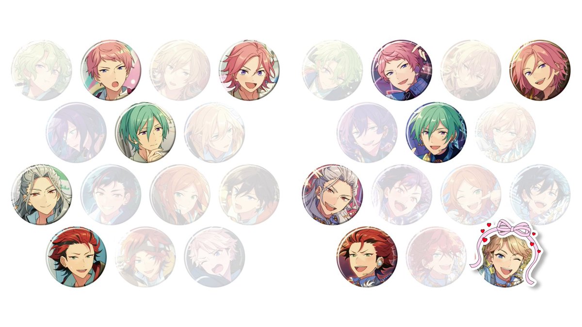 0 ꒰ 交換譲渡 ꒱ あんスタ コレ缶 コレクション缶バッジ Feb. idol