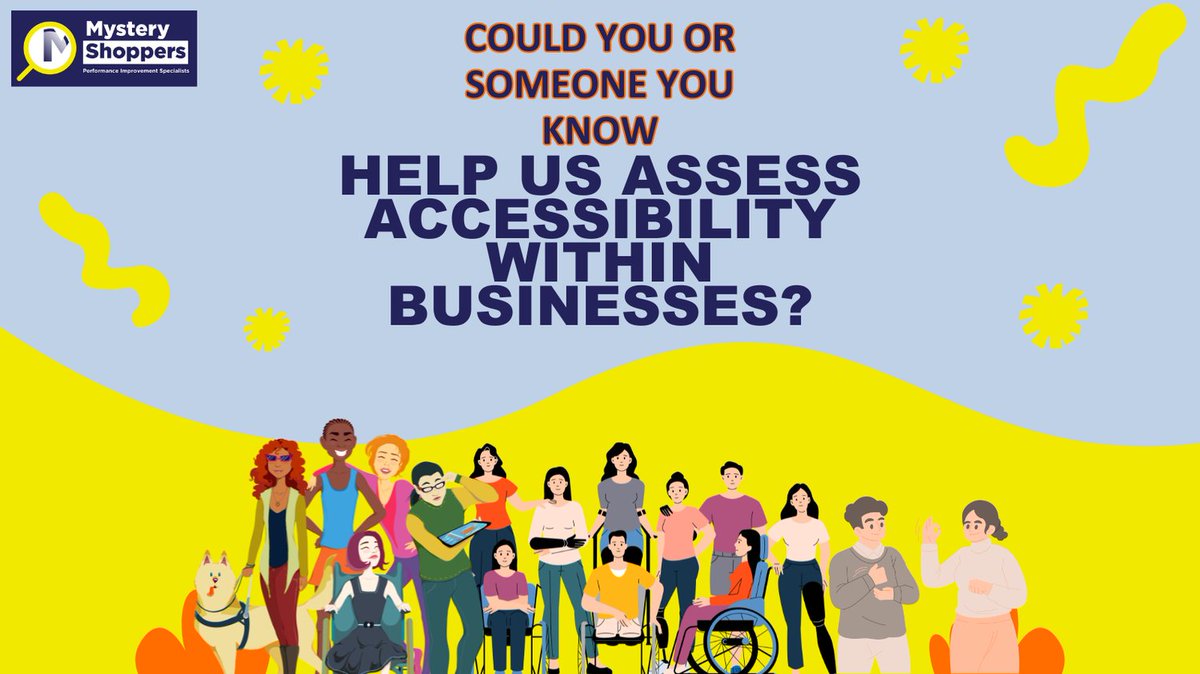 Your voice shapes the future of inclusive shopping. 🌟 

Join our Accessibility Panel – bring your lived experience, earn a little extra and help craft better journeys. 

Sign up: mystery-shoppers.co.uk.

#accessibilitymatters #inclusiveexperiences #mysteryshopping
