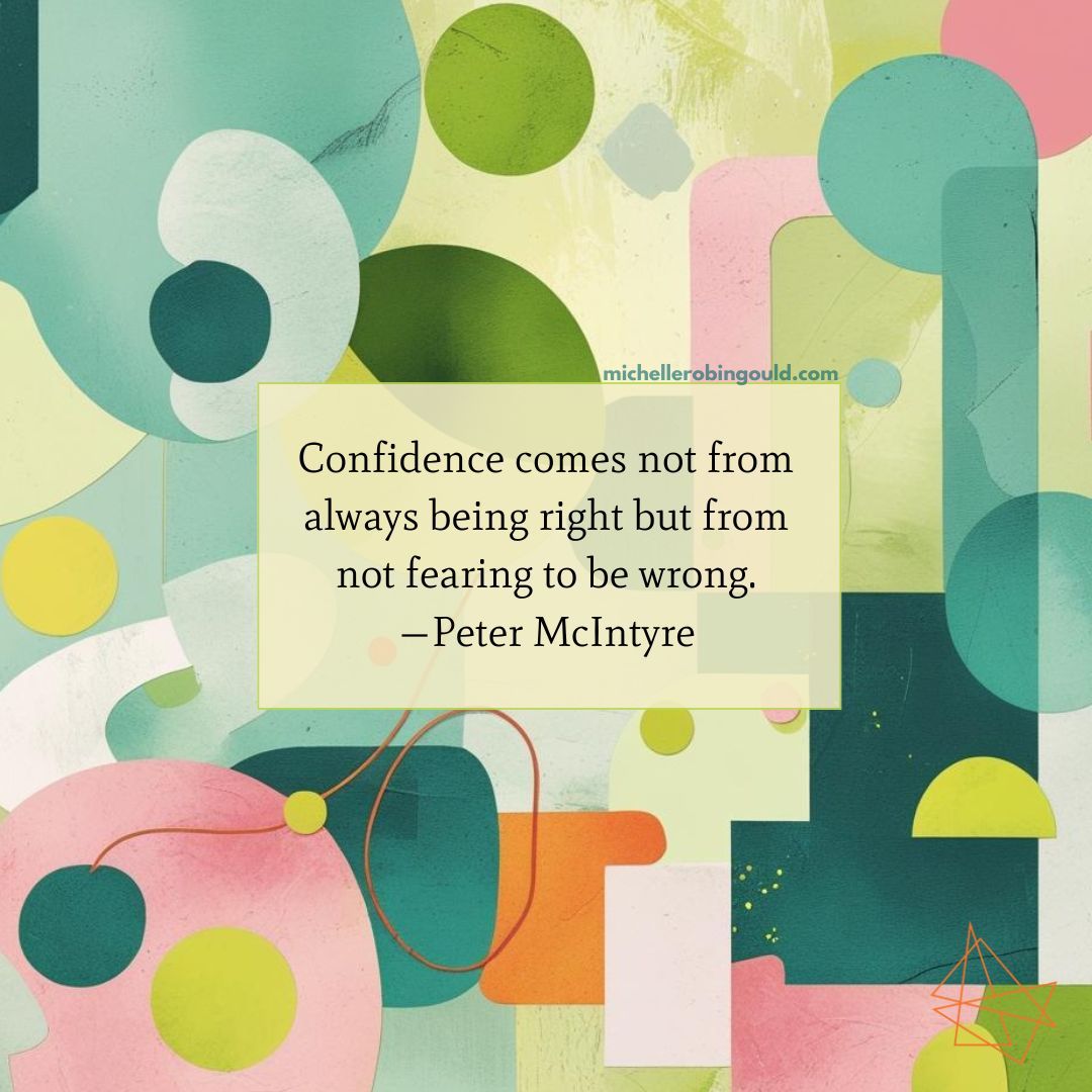 MRGLMHC's tweet photo. “Confidence comes not from always being right but from not fearing to be wrong.” 
—Peter McIntyre

Therapy is a safe space to practice being a person. Connect with me on my website.

#failforward #confidencebuilding #learnbydoing #progressnotperfection 

https://t.co/SSqaD7gtH1 https://t.co/hX4ljVQl3d