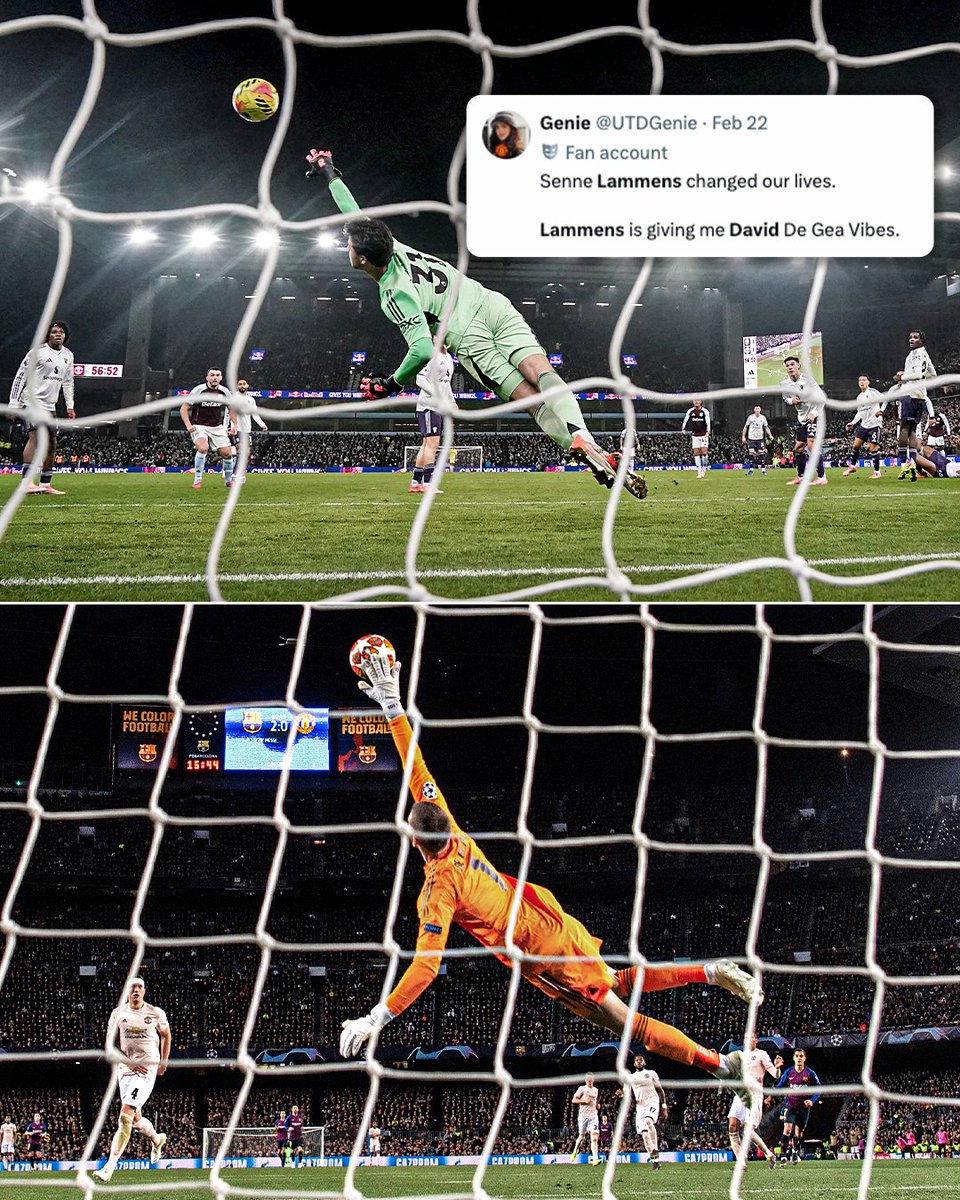 Senne Lammens is giving some Manchester United fans familiar vibes 👀🧤