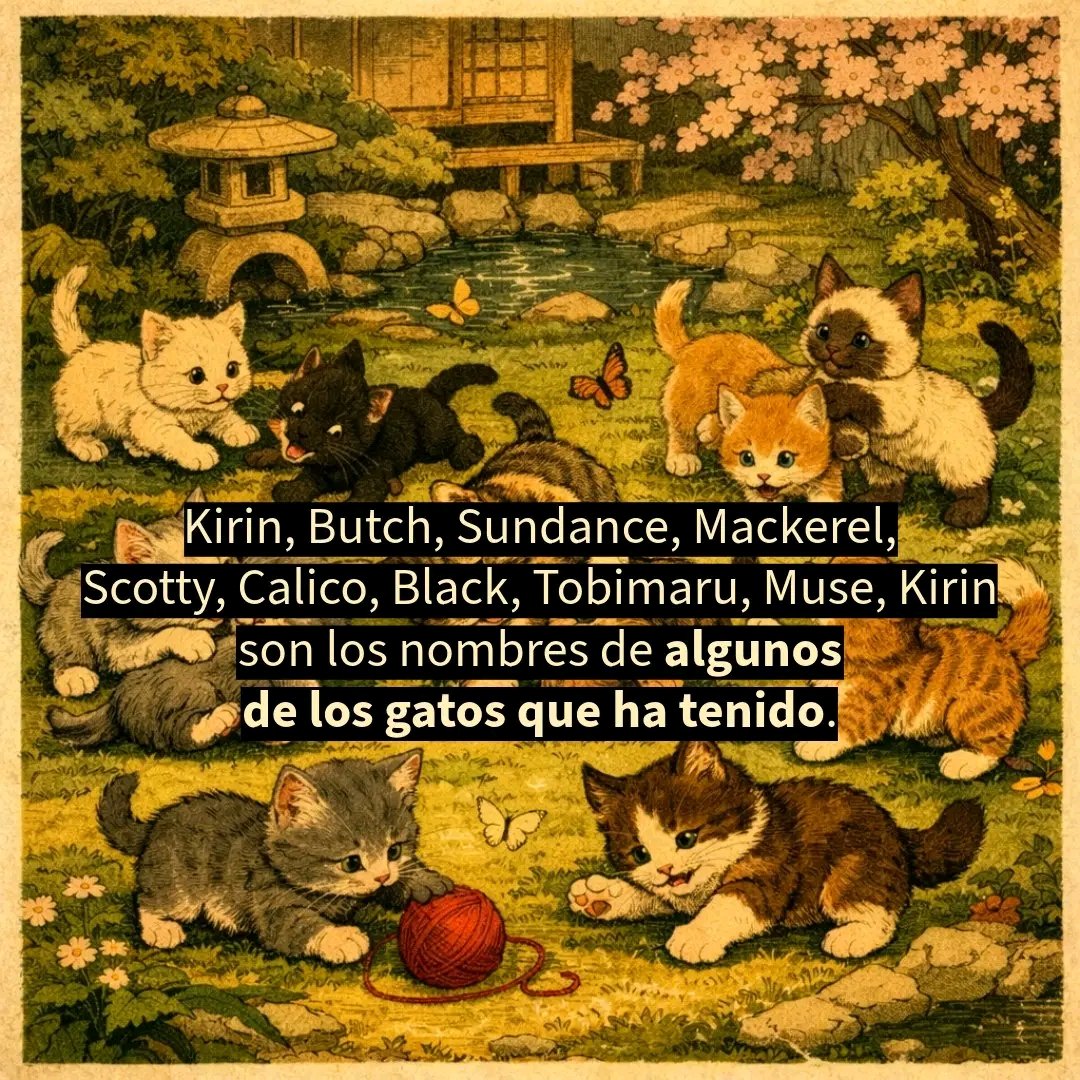 #Murakami y su relación con los gatos (mini hilo) 🐱🐾