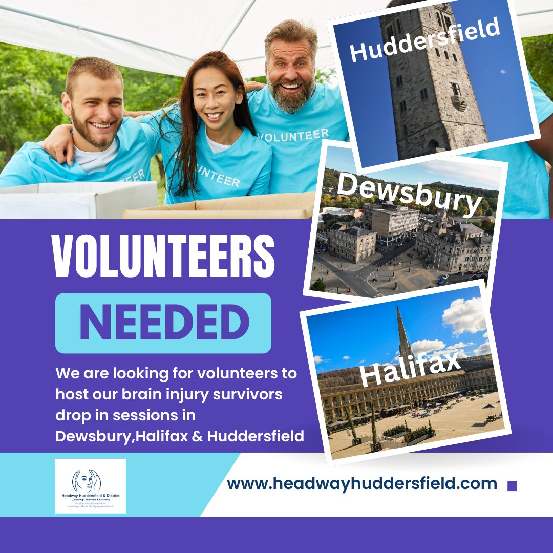 We’re looking for volunteers to help run our monthly <a href="/HeadwayHudds/">Headway Huddersfield and District</a> drop‑in sessions. A couple of hours a month can make a real difference to those facing isolation after brain injury.
Find out more: shorturl.at/kLbdS
#Volunteering #BrainInjurySupport