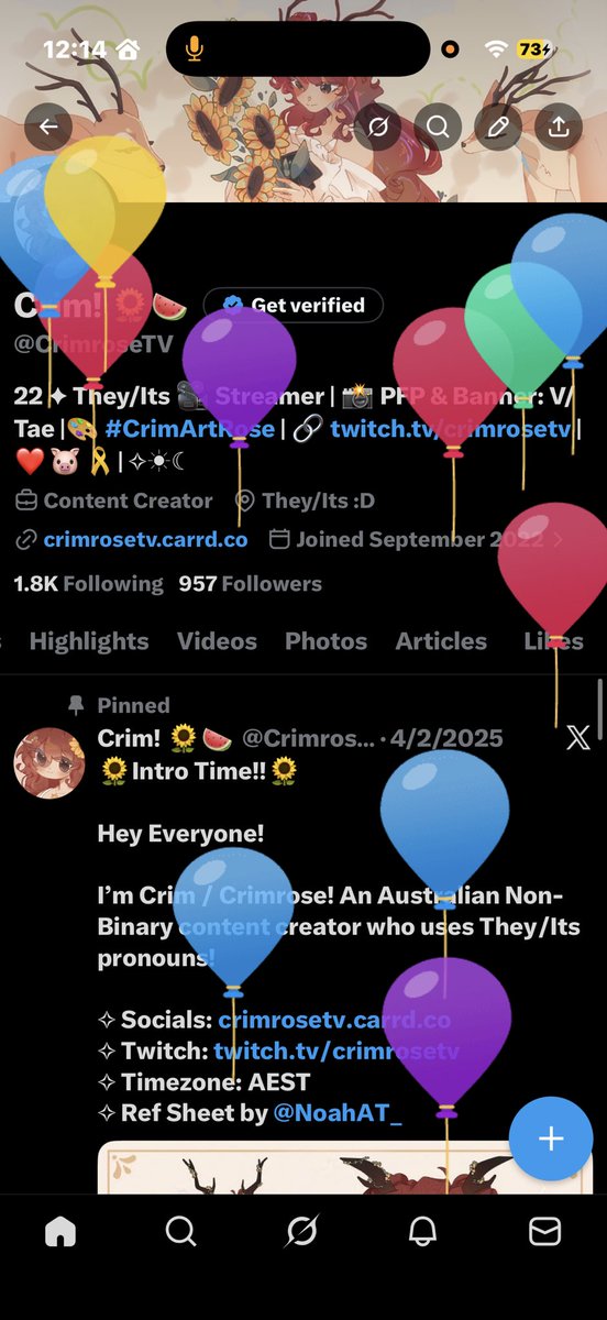 Crim! 🌻🍉 tweet media