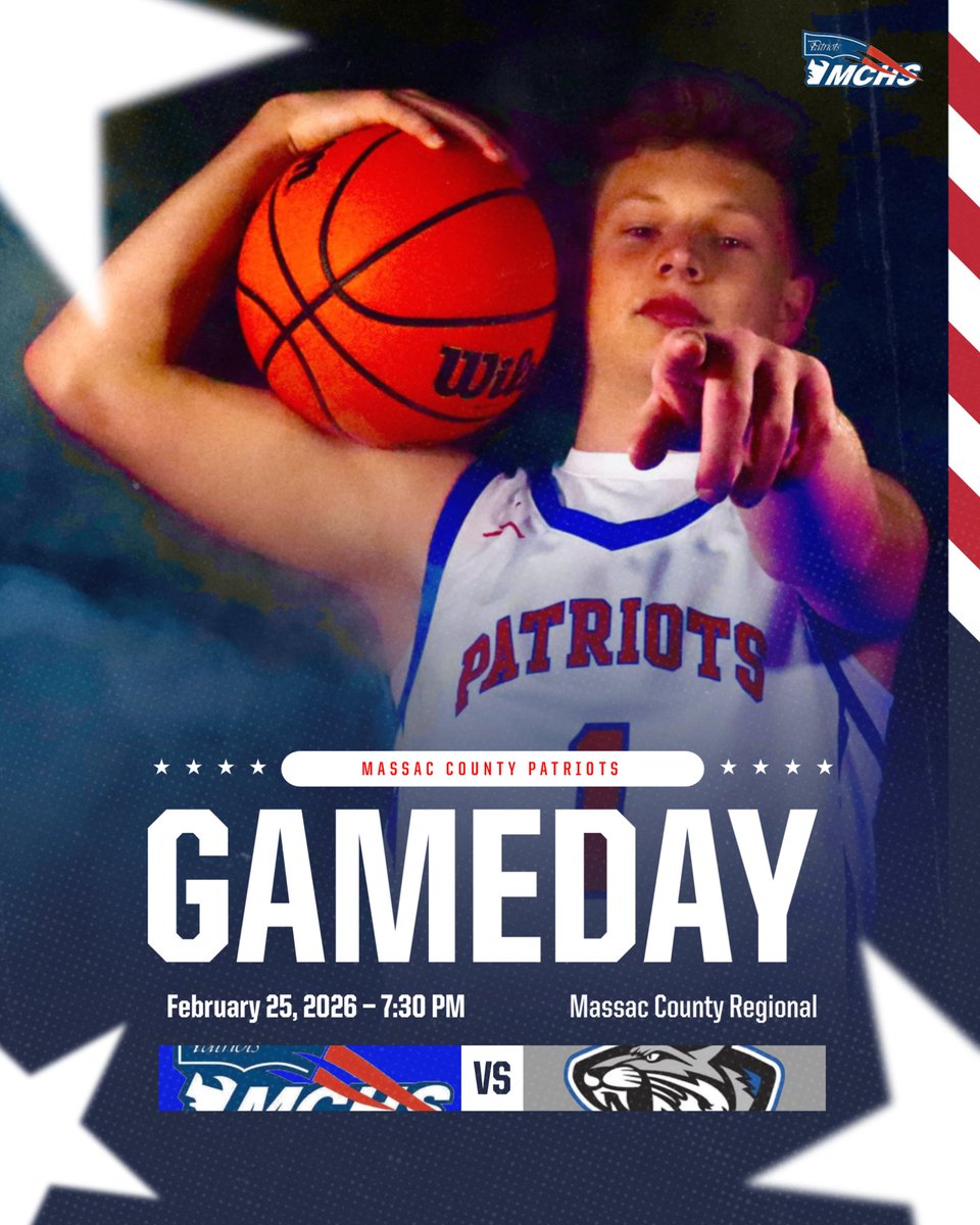 MassacBball's tweet photo. ❗️ Gameday! 🏀

⏰ : 7:30 p.m.
🆚 : Anna-Jonesboro Wildcats
📍 : Massac County Regional https://t.co/iPb1f4yZmX