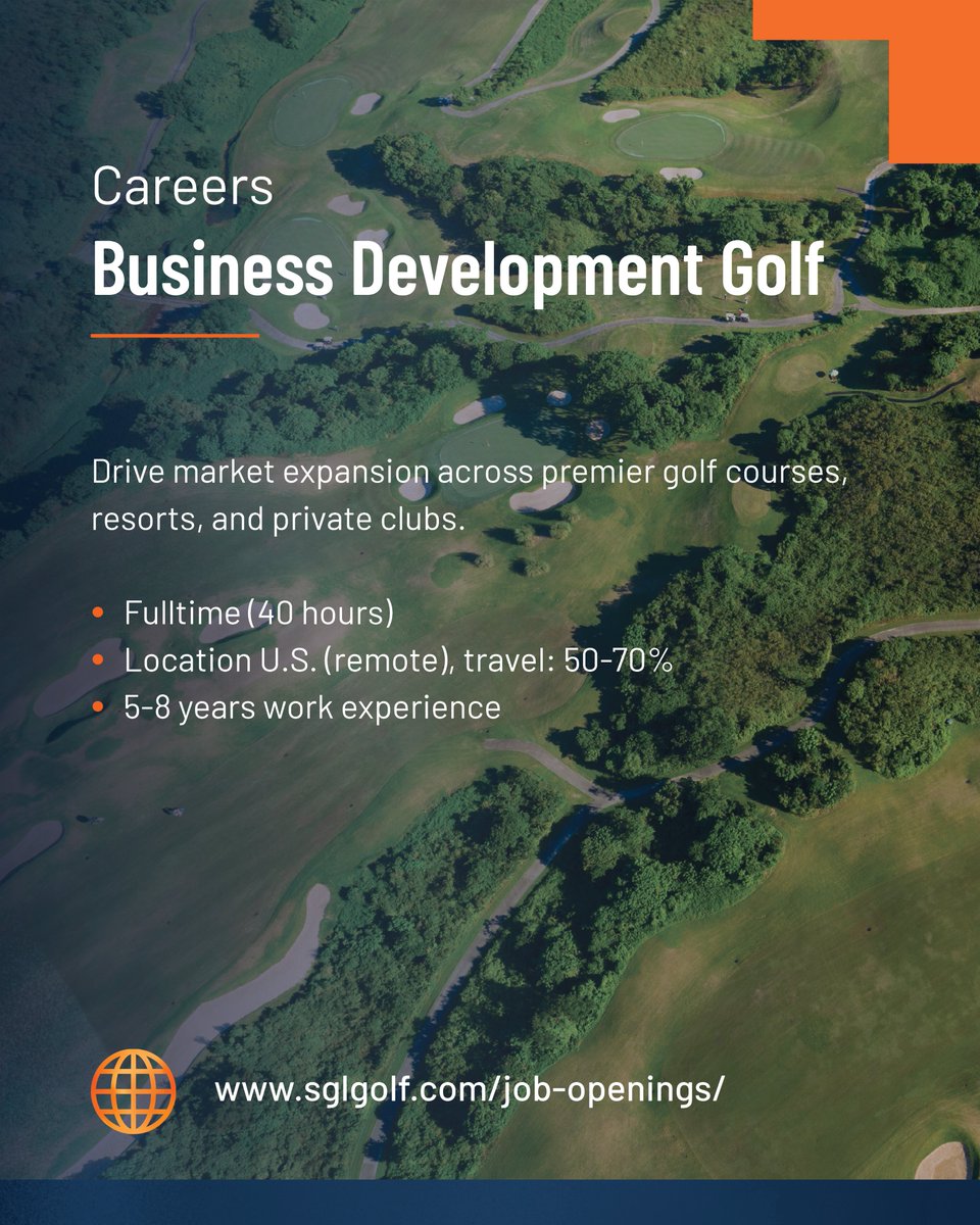 SGL_Golf's tweet photo. We’re growing our U.S. team 📣

Passionate about agronomy, sports performance and building strong partnerships? Join us and help elevate elite playing surfaces nationwide.

Open positions:
🌱 Business Development – Golf
📊 Senior Sales Support

Apply via https://t.co/46eBEECl1p https://t.co/9LTOMpzJdE
