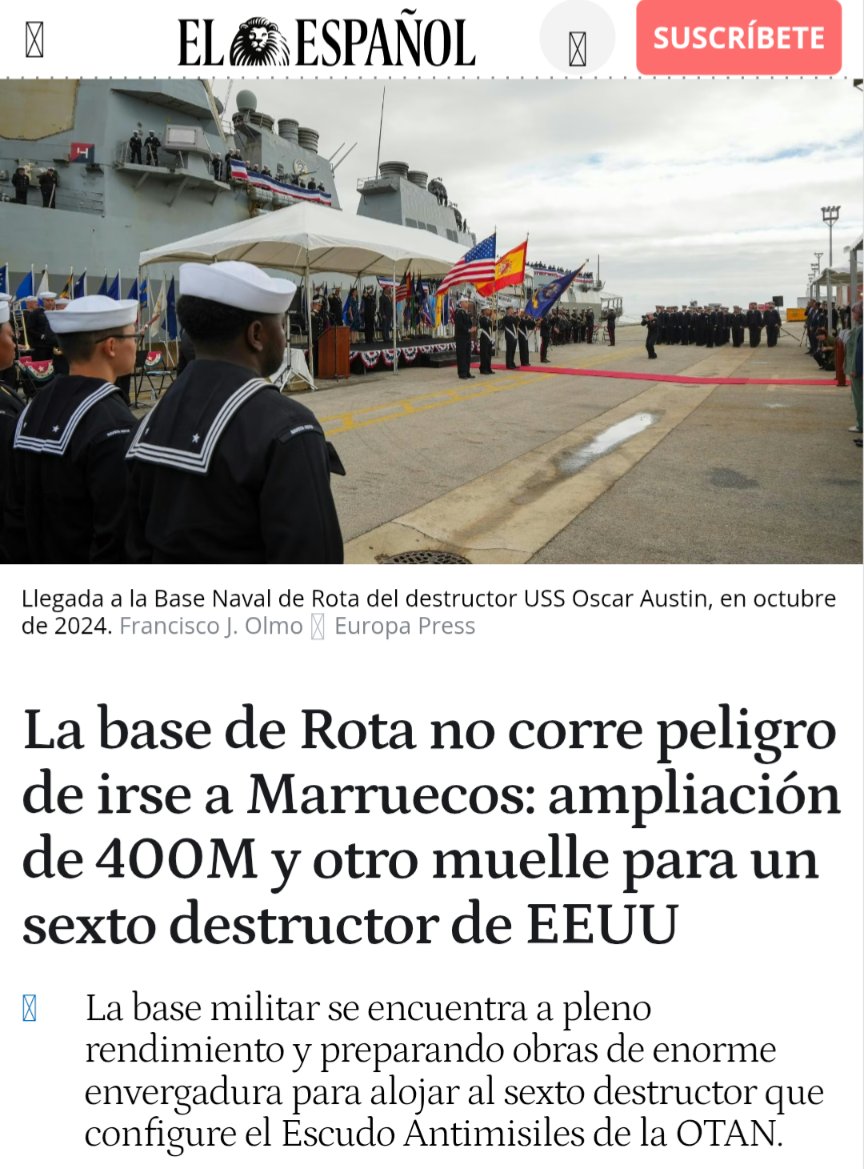 ¡OTAN NO! ‼️
¡Bases fuera! ‼️

España no puede dar apoyo logístico a un ejército que se dedica a atacar a otros países contra toda lógica del derecho internacional y de los derechos humanos

elespanol.com/reportajes/202…