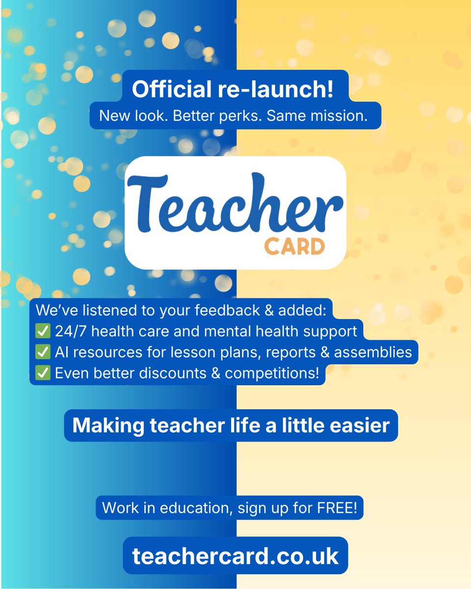 Teacher Card tweet media