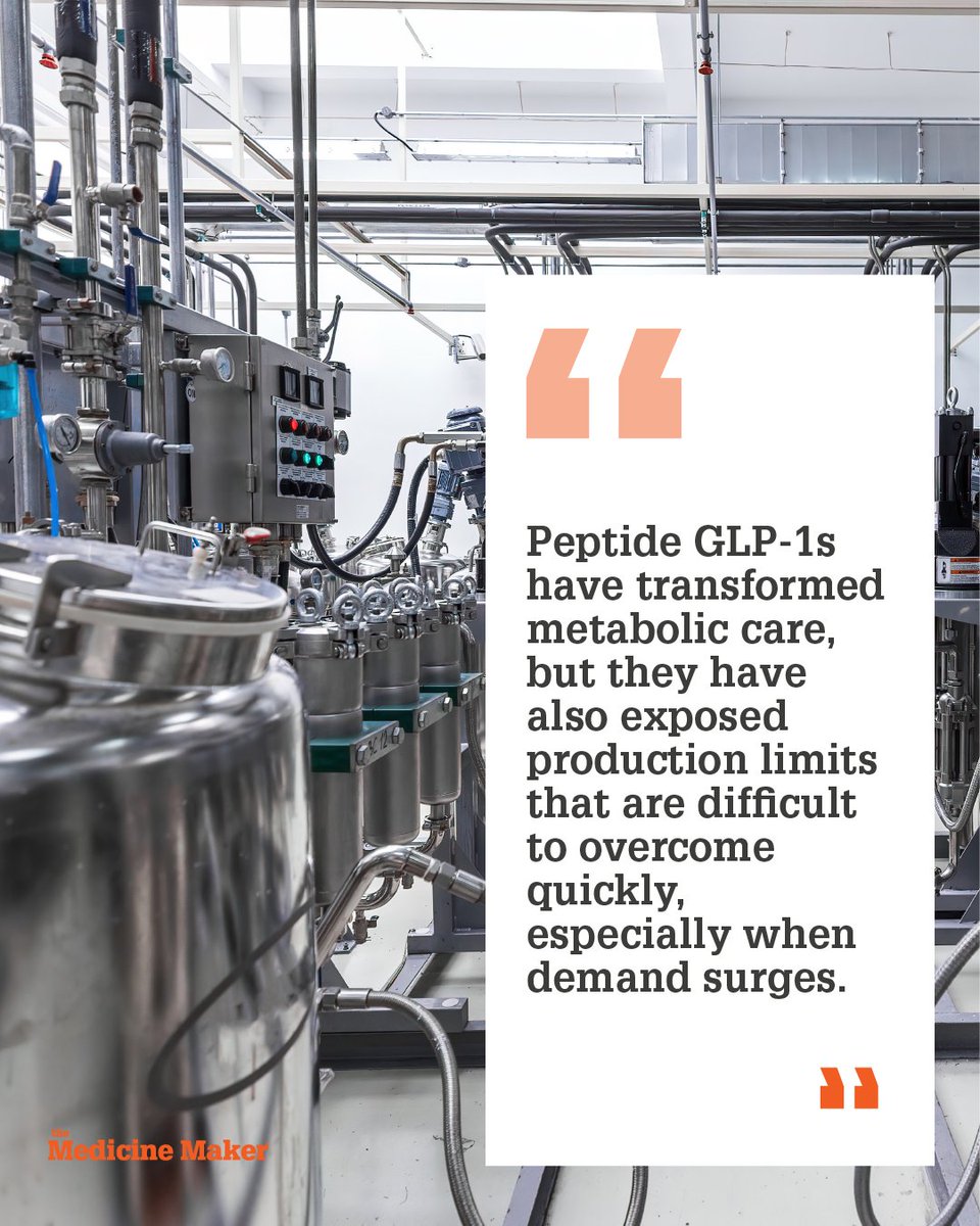 medicine_maker's tweet image. Oral GLP-1s won’t win on convenience. They’ll win on CMC.

Small molecule GLP-1 success depends on scalability, safety, and manufacturing economics, not just patient preference 💊🏭

Read more: ow.ly/V9JE50Y5iz3

#GLP1 #CMC #DrugDevelopment