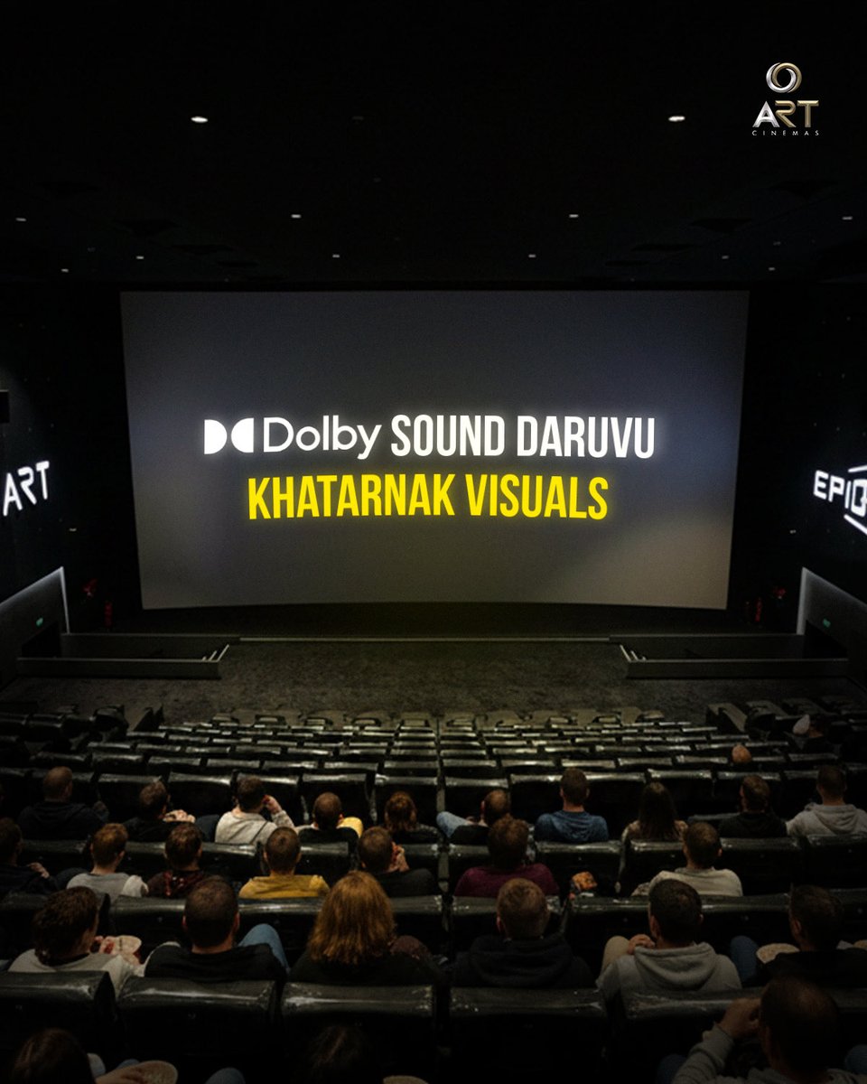 ARTCinemasOffl's tweet photo. ART lo da da da daruveeeee๐ฅ๐ฅ
#daruvu #artcinemas #dolby https://t.co/sARwvBCgL9