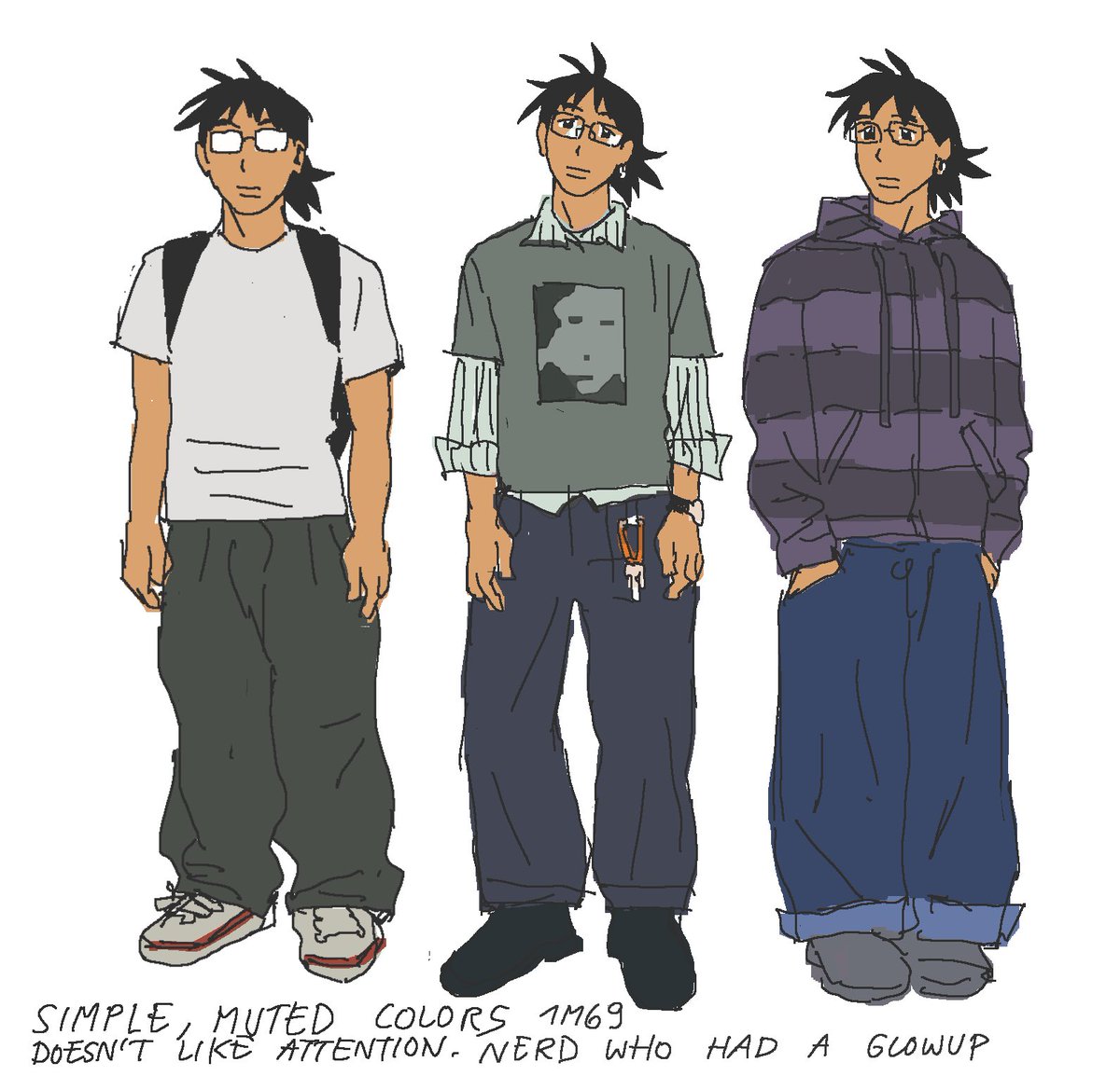 trying to nail down their fashion sense... t4t situationship yaoi btw