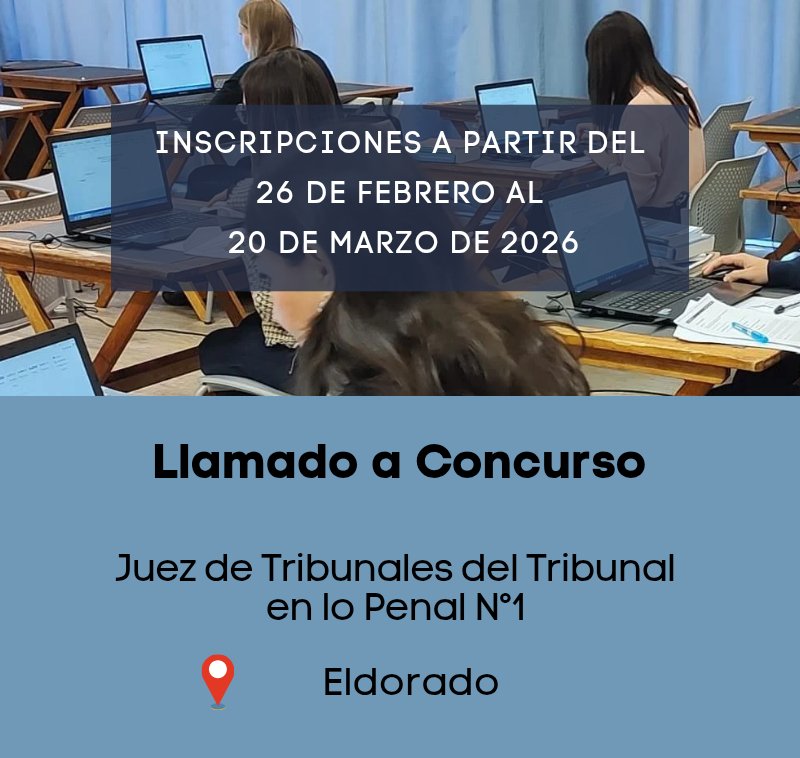 Consejo de la Magistratura de Misiones tweet media