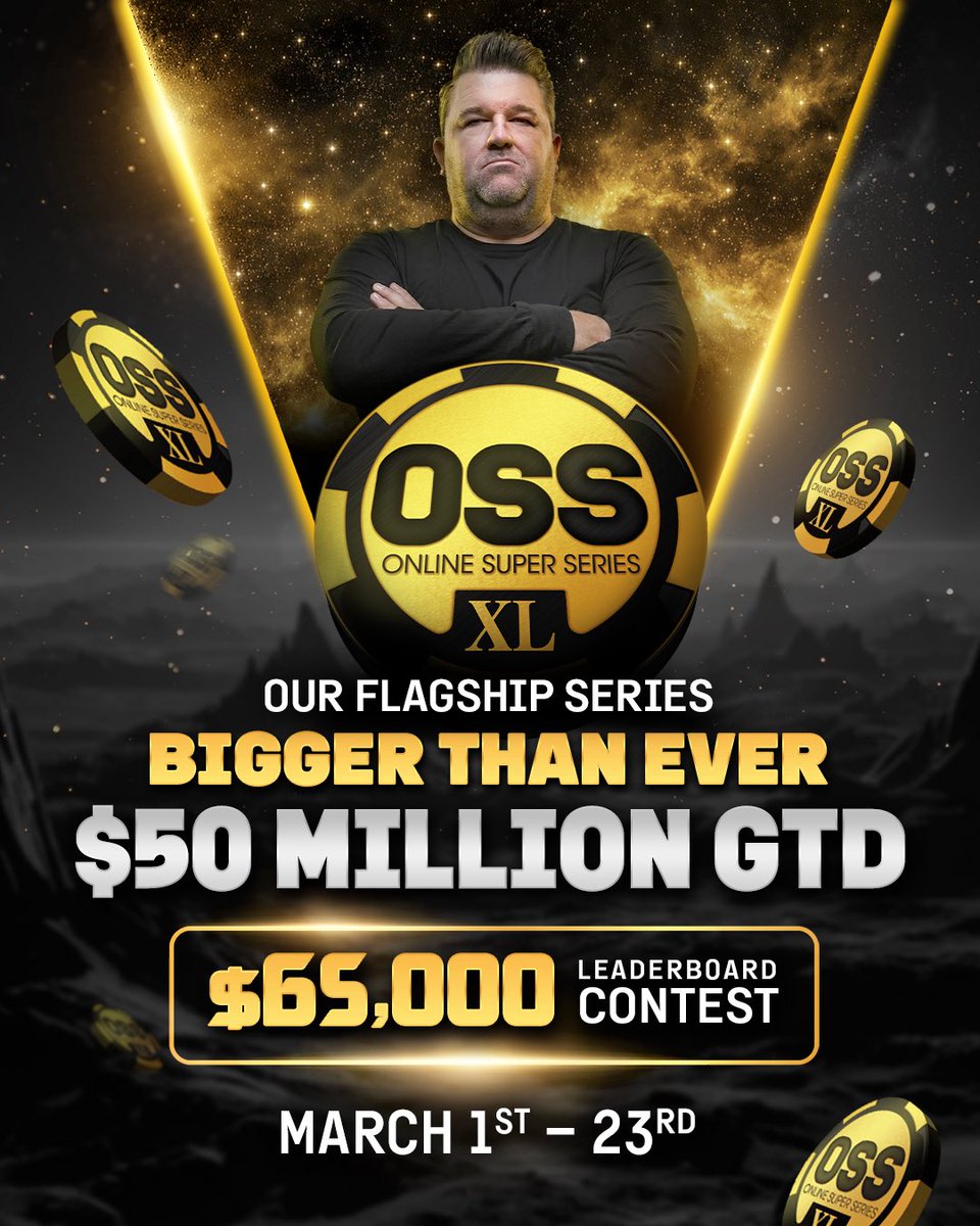 🎉 OSS GIVEAWAY 🎉
OSS kicks off this Sunday on <a href="/ACR_POKER/">ACR Poker</a> 

I’m giving away 3× $55 tickets to get you in the action 🔥
To enter: ✅ Follow ❤️ Like &amp; RT 💬 Reply: Which OSS event are you firing first?

Winners announced before kickoff ⏳ Let’s run it 🏆