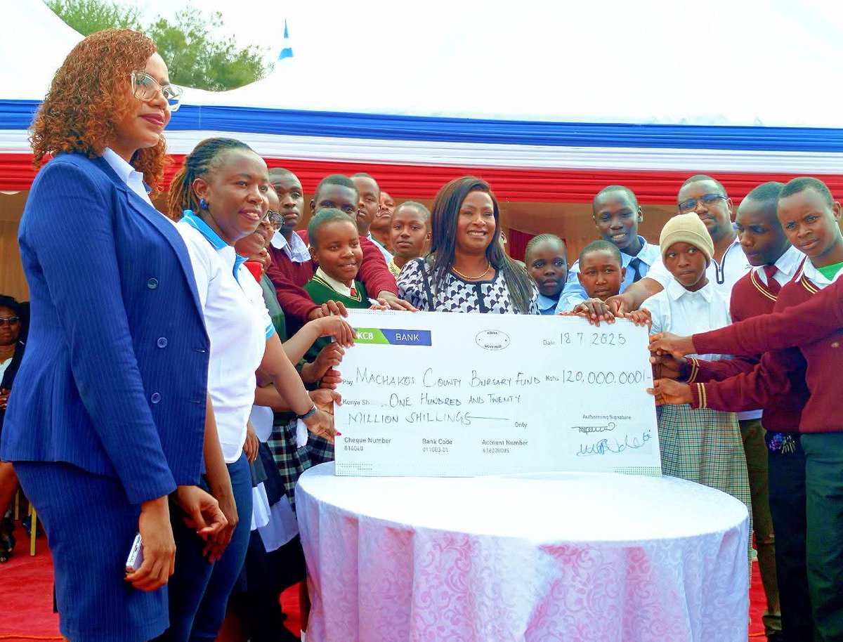 The County Bursary Program was once underfunded and poorly managed, with just KSh 40M allocated. 💸
Under <a href="/Wavinya_Ndeti/">Wavinya Ndeti Oduwole, EGH</a>, we doubled it to KSh 80M in the first year and have now increased it to KSh 120M annually — investing in our students’ futures. 🎓
#MachakosCountyAddress