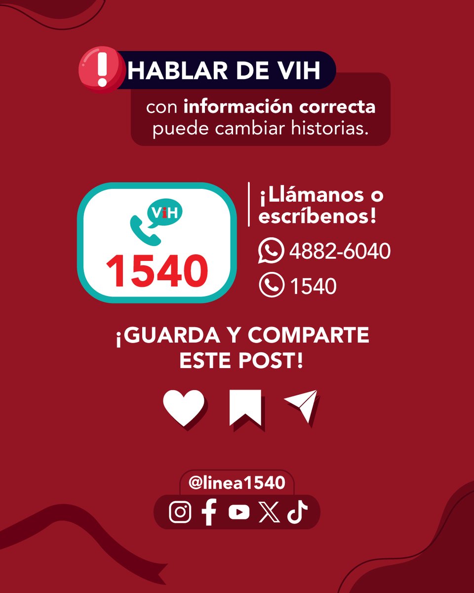 Línea 1540 Salud sexual y VIH/ Gt. tweet media