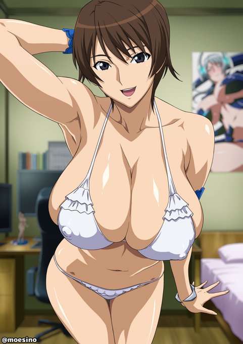 |'・ω・)っ Skeb納品のお知らせ。アニメ版『ウィッチブ◯イド』より、フィギュア化もされたバスト103cmの爆乳ドスケベボディの持ち主都築栞ちゃんが異世界転生してきてピンナップにもなった白ビキニ姿で見抜きさせてくれるシチュですご依頼ありがとうございました!