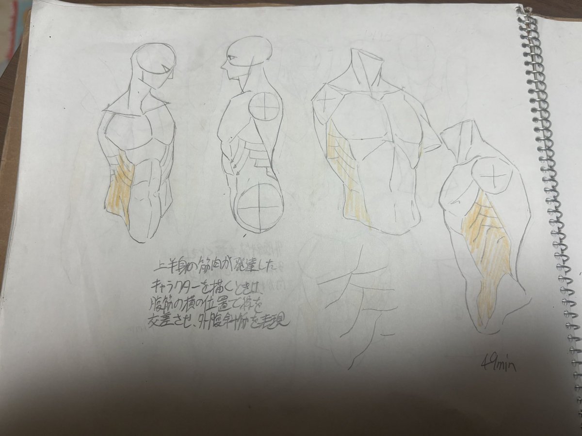 日々描く 今日の模写は約2時間。力を抜き、なおかつブラさず線を引くの