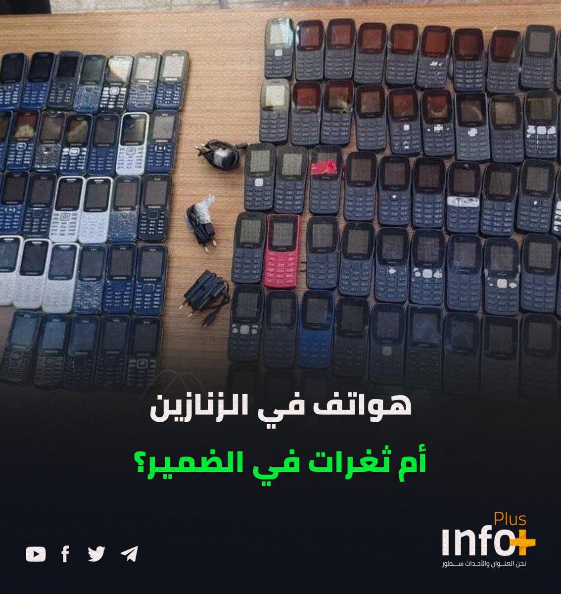 هواتف في الزنازين أم ثغرات في الضمير؟

إحباط مخطط لتنظيم د!عش داخل سجن الكرخ في العاصمة بغداد، حيث عُثر بحوزة سجناء تنظيم د!عش (111) هاتفاً كانوا بانتظار ساعة الصفر يوم 15 للهروب من السجن.

رابط الخبر 

r.infoplusnetwork.com/2Ymq

#شبكة_انفو_بلس