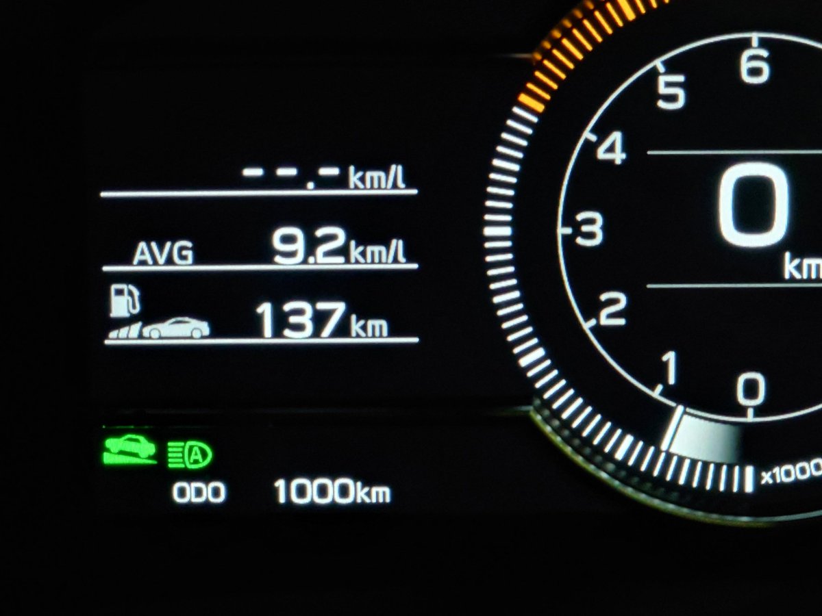 昨日ですが😅
1000キロ達成しました👏少しずつアクセル踏んでいきます🥰