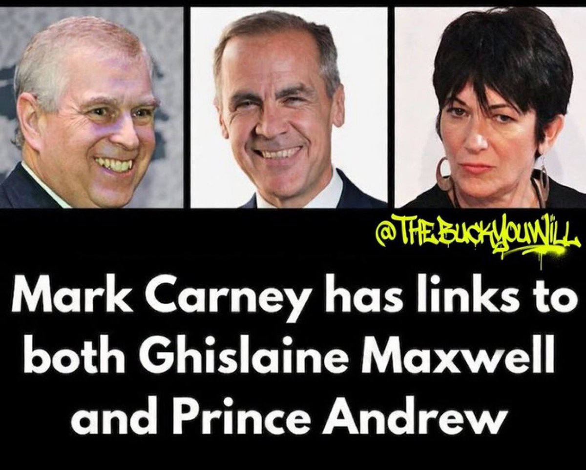 THE EPSTEIN FILES ARE STARTING TO DESTROY EVIL MEN.

Never forget that <a href="/MarkJCarney/">Mark Carney</a> is close, personal friends with both Ghislaine Maxwell and former Prince Andrew.

NOBODY IS *ACCIDENTALLY* FRIENDS WITH PEDOPHILES.