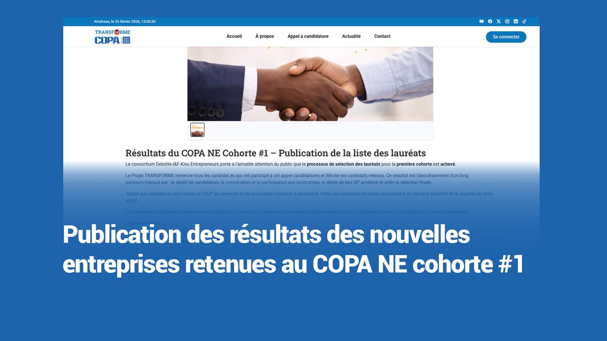 TRANSFORME RDC tweet media