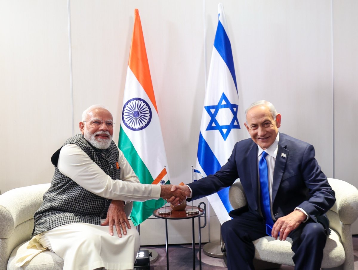Prime Ministers <a href="/narendramodi/">Narendra Modi</a> and <a href="/netanyahu/">Benjamin Netanyahu - בנימין נתניהו</a> held a productive meeting today. The two leaders reviewed the full spectrum of the India-Israel bilateral relations and discussed expanding cooperation in areas such as water management, agriculture, technology and more.