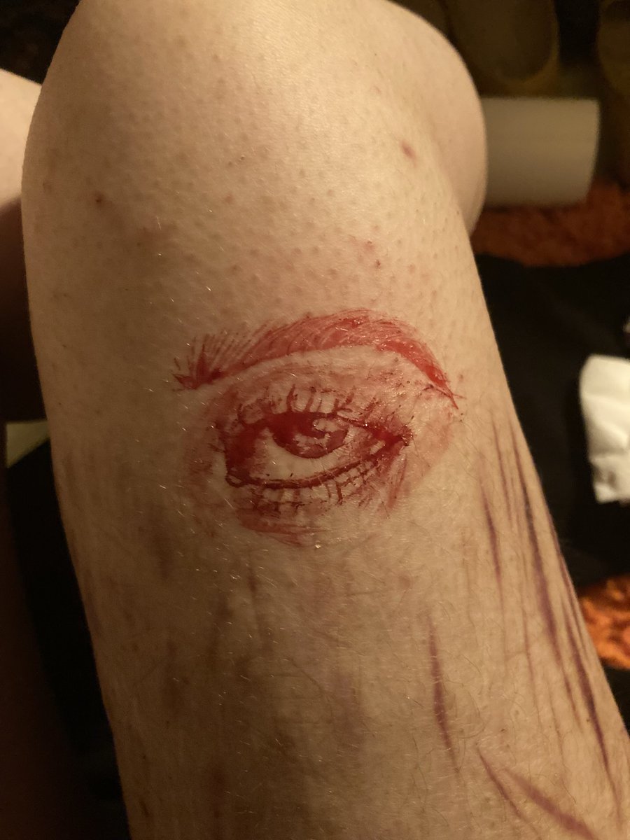 Lil eye blood art