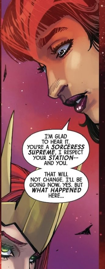 Limbho.⠀

Spoilers for Sorcerer Supreme issue #3.

Look away if you must 

She IS the sorcerer supreme of Limbo.

It’s not ‘oh she just rules it’ once Illyana abdicated her throne to Madelyne she inherently became the sorcerer supreme of that realm.