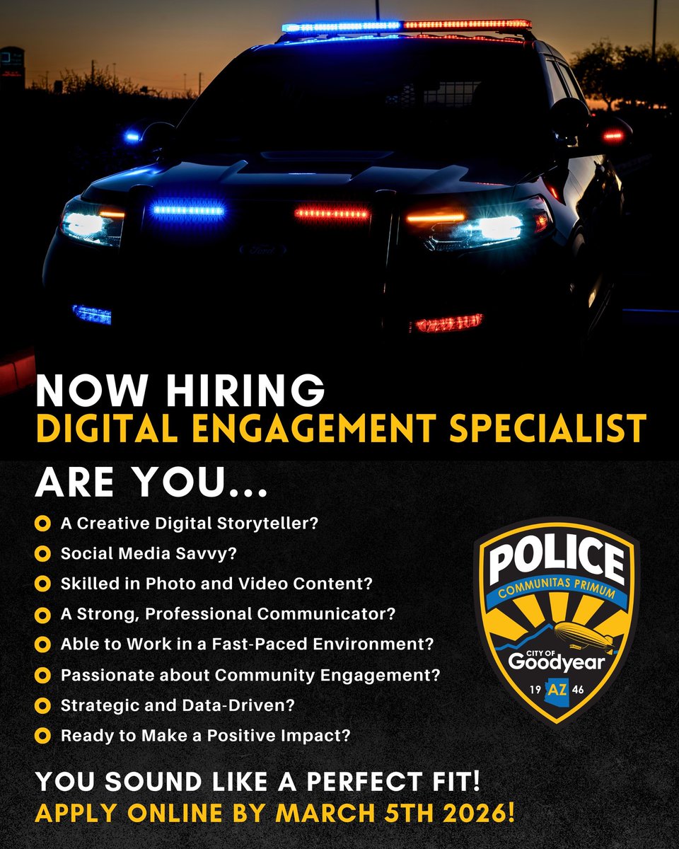Goodyear Police Dept tweet media