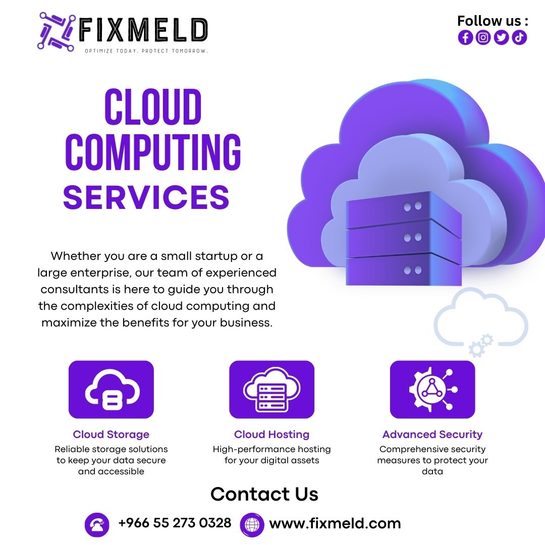 fixmeld's tweet photo. Unlock the full potential of the cloud with Fixmeld☁️

Whether you're a startup or a large enterprise, our experts provide top-tier services:
💾 Reliable Cloud Storage
🌐 High-Performance Hosting
📞 +966 55 273 0328
🌐 https://t.co/mFtb3bfLJm
#Fixmeld #CloudServices https://t.co/tU1eiYajvy