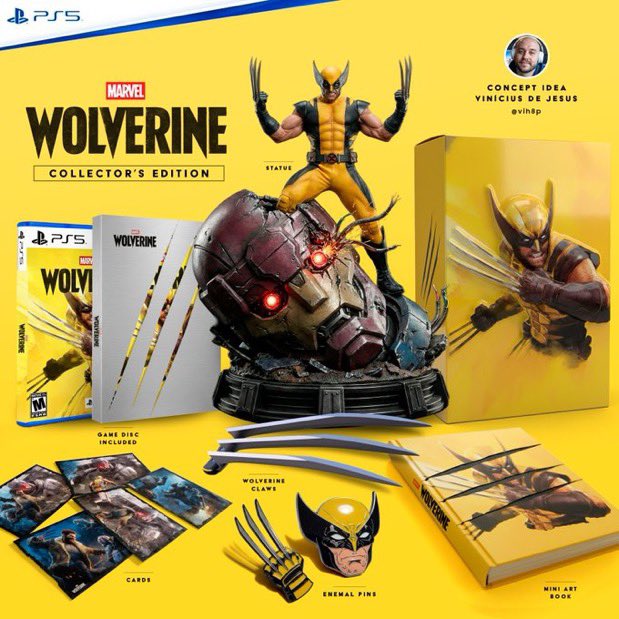 Austin_Medzz's tweet photo. Wolverine PS5 Ultimate Collectors Edition and Dualsense controller concept 🎮

#WolverinePS5 https://t.co/LLrTJaOIcM