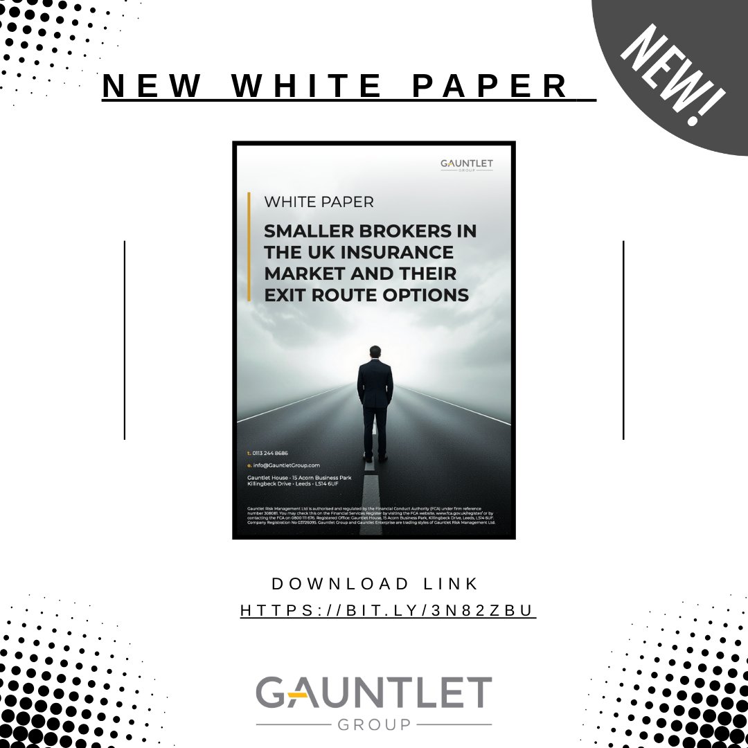 GauntletGroup's tweet photo. It's #NationalQuietDay and maybe a chance to take some time to read our white paper that's focused on the exit route options available to smaller - and other - brokers.  Download from the resources area at appointed representatives (dot) com. https://t.co/0cDYYWlNjc