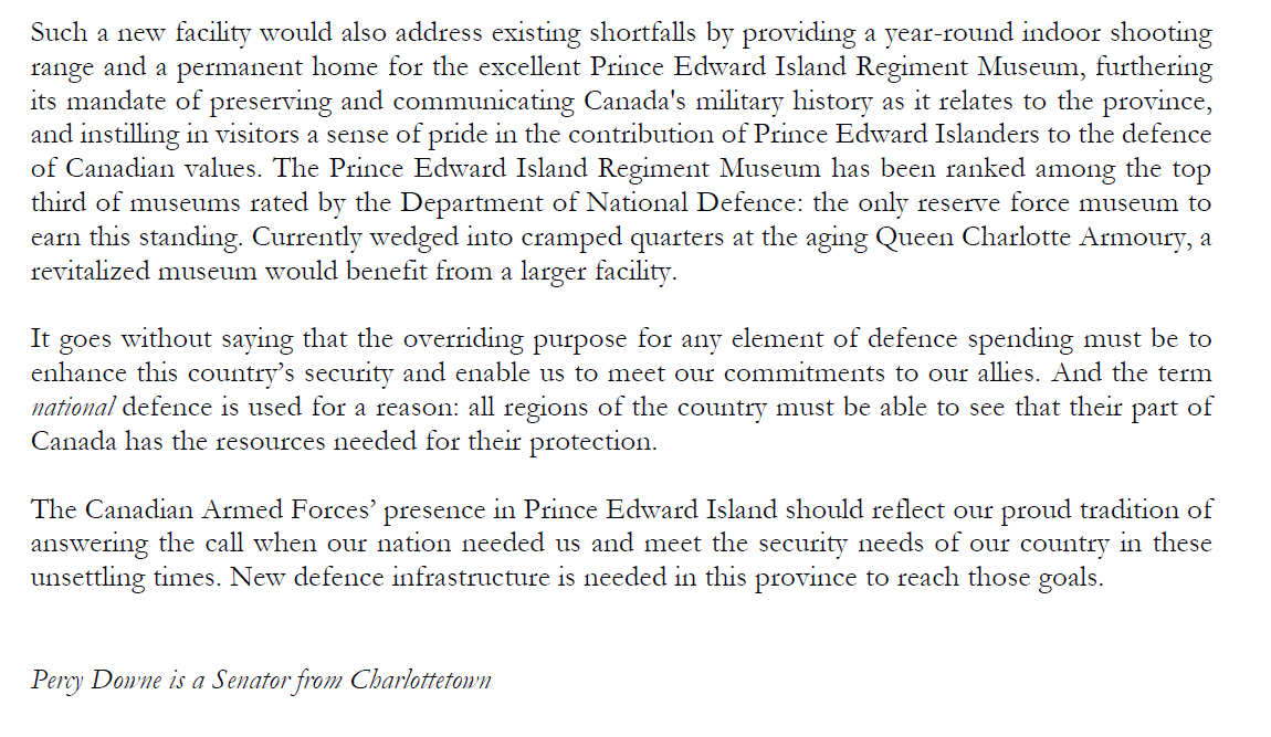 Senator Percy Downe tweet media