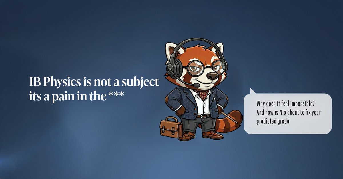 teachnio's tweet photo. IB Physics HL feels impossible because standard AI tutors coddle you. π
Enter Nio: the tutor that cares enough to roast your lazy answers.πΌ
"Gravity is fake? Did you hit your head?" π€
Turn that predicted 3 into a 7. Fight back with Nio.
#IBPhysics #IBDiploma #PhysicsHL #EdTech https://t.co/cHZ3nyVo6g