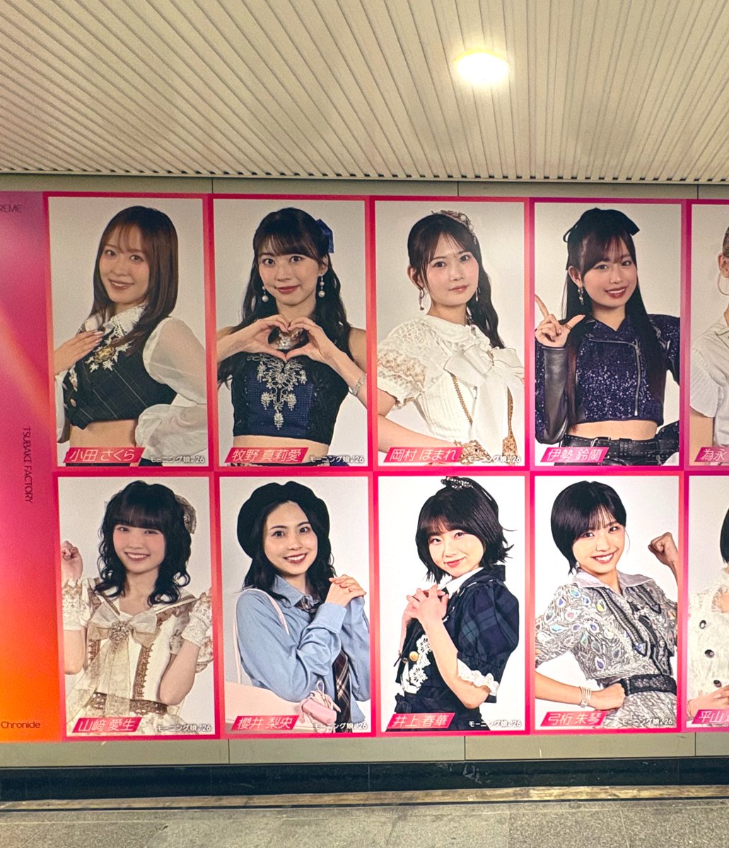 ハロプロソロフェス2026 渋谷の広告撮ってきたよ〜！ 奇跡的に人の